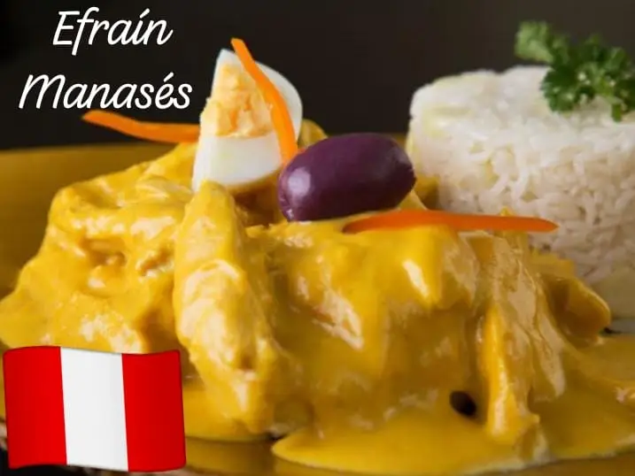Ají de pollo gourmet Efraín Manasés