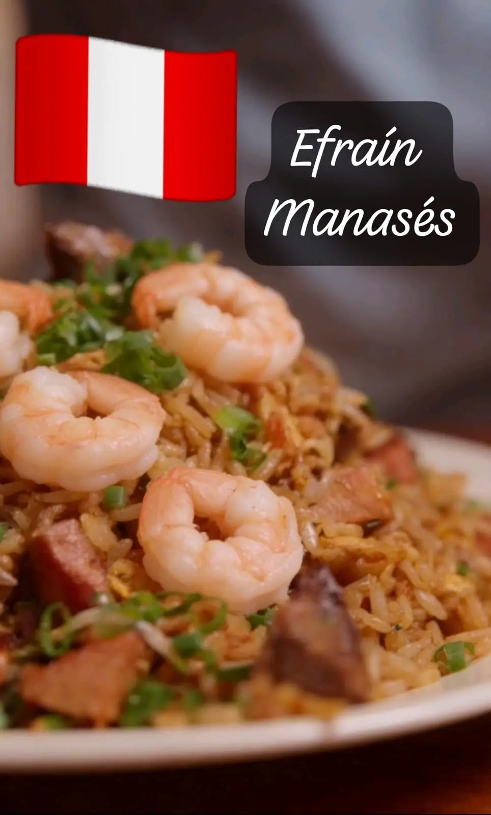 Arroz chaufa de Mariscos Efraín Manasés