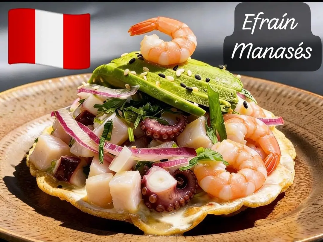 Tostada de Mariscos Efraín Manasés
