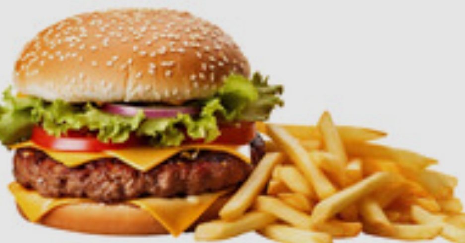 AMBURGUESA CON PAPAS
