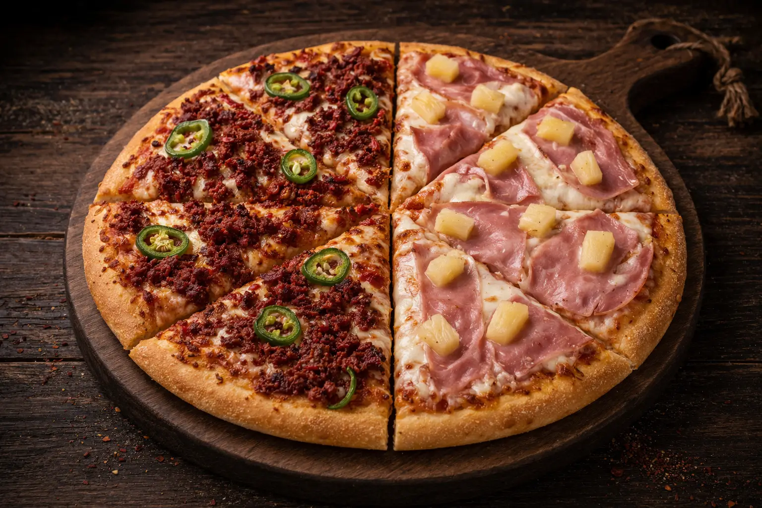 Mexicana y Hawaiana Mediana