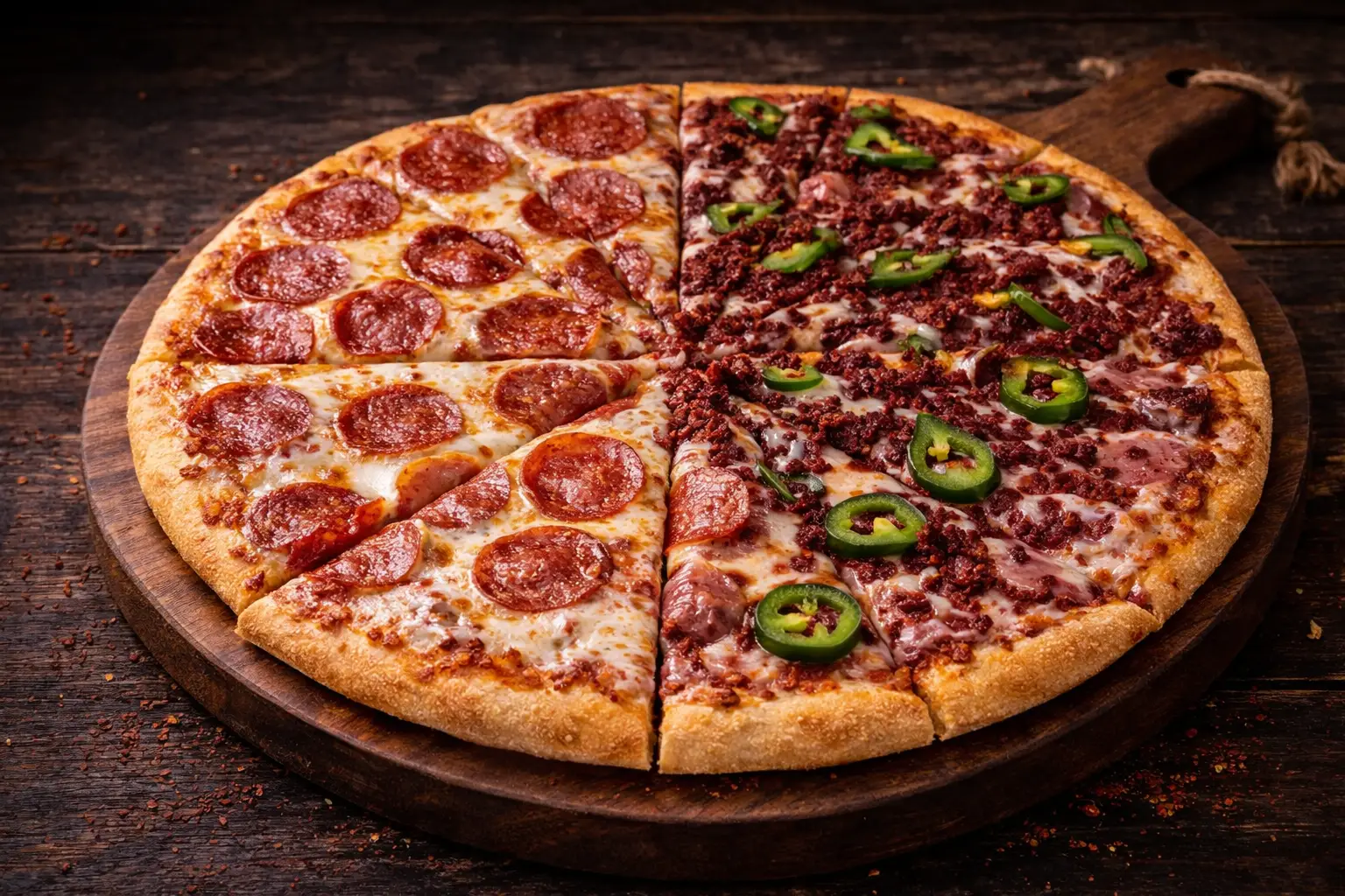 Peperoni y Mexicana Familiar