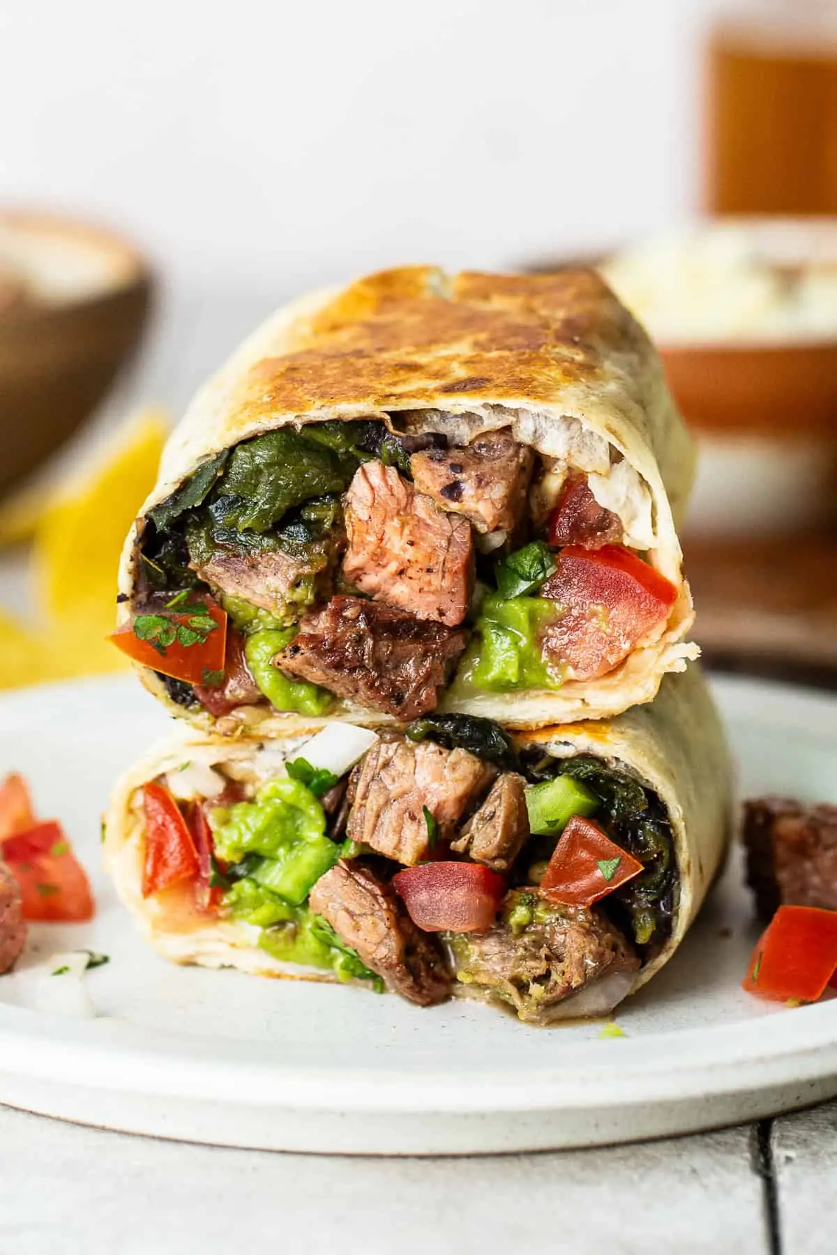 Burrito de carne asada