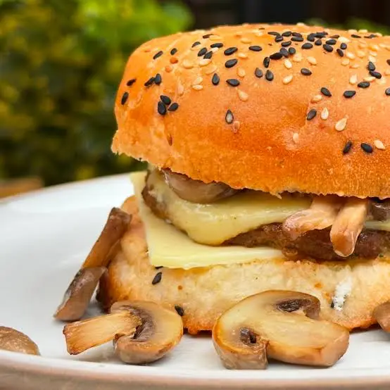 hamburguesa de champiñones