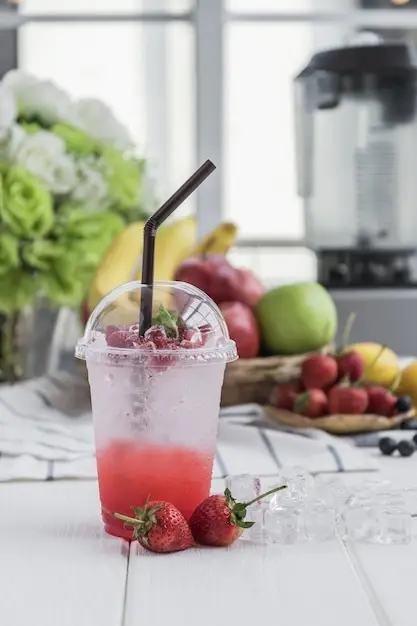 Soda italiana de fresa