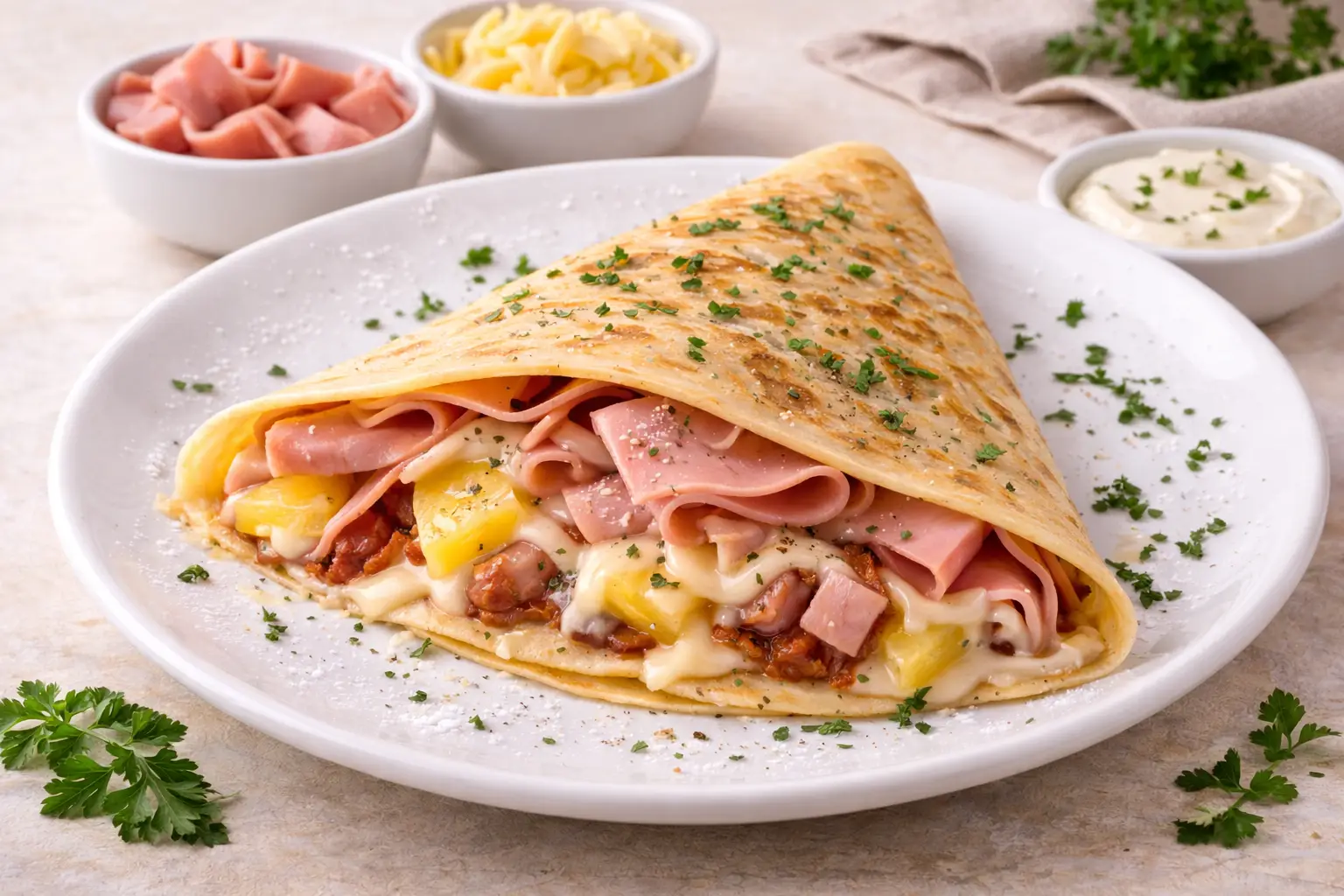 Crepa Jamón y Queso