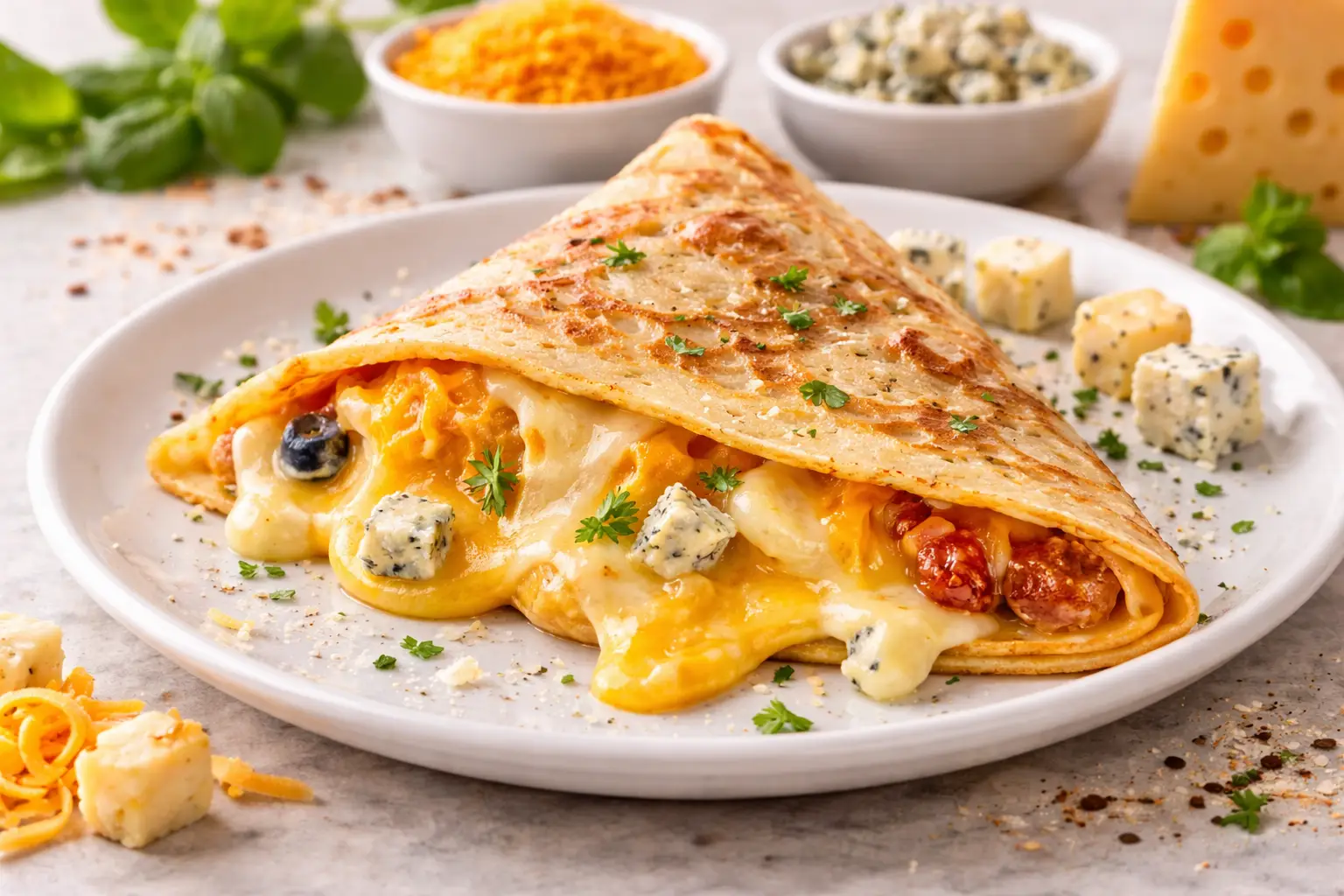 Crepa Tres Quesos