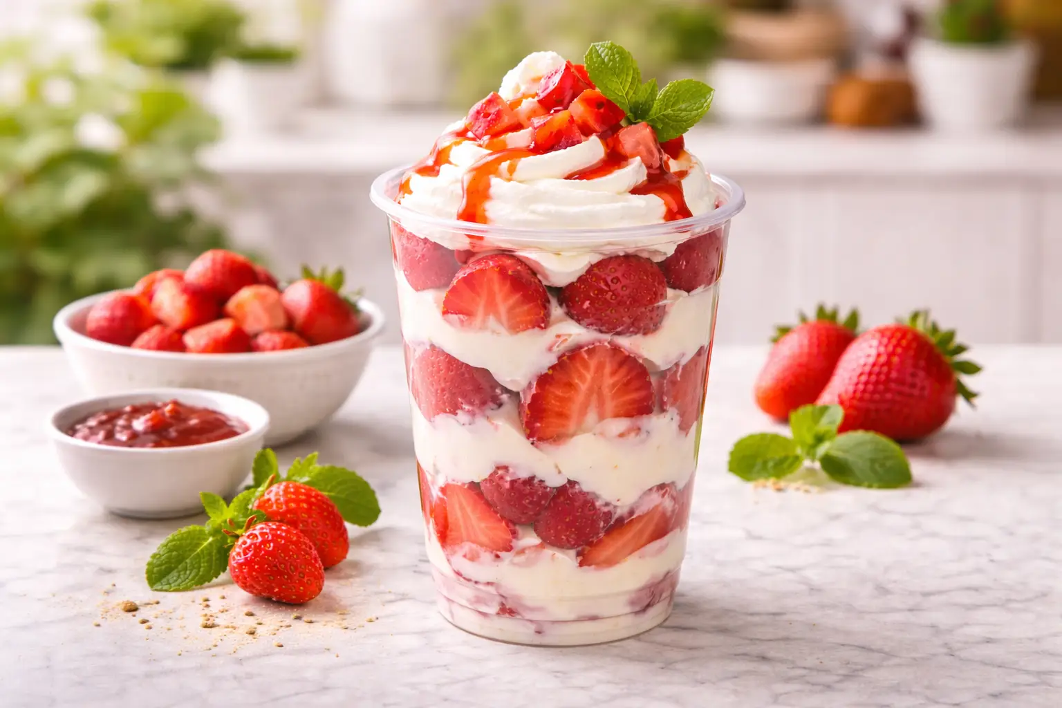 Manzanas con crema (Vaso chico)