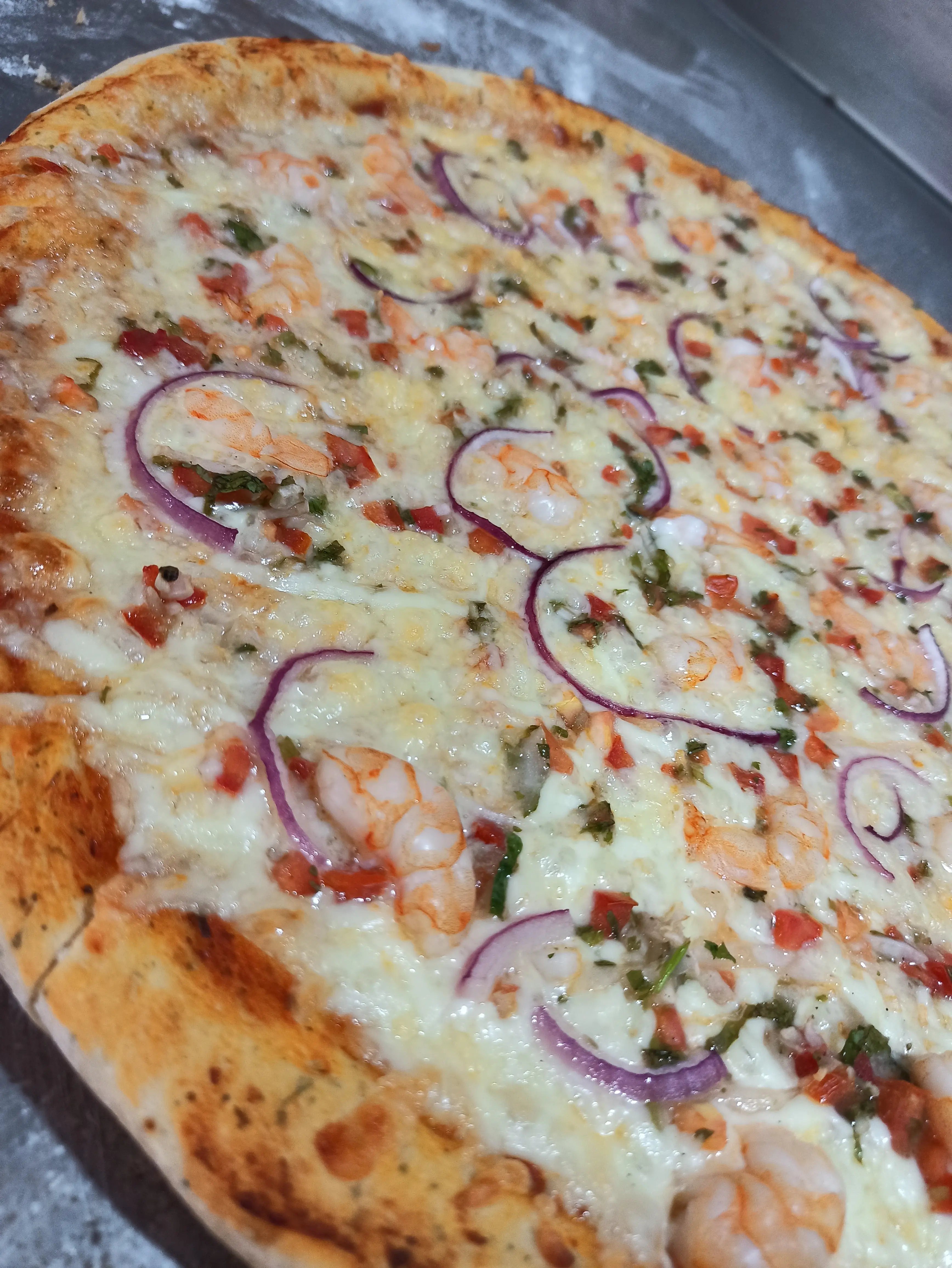 Pizza de camarón