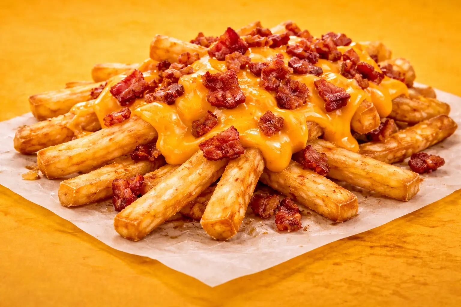 Papas con Queso y Tocino