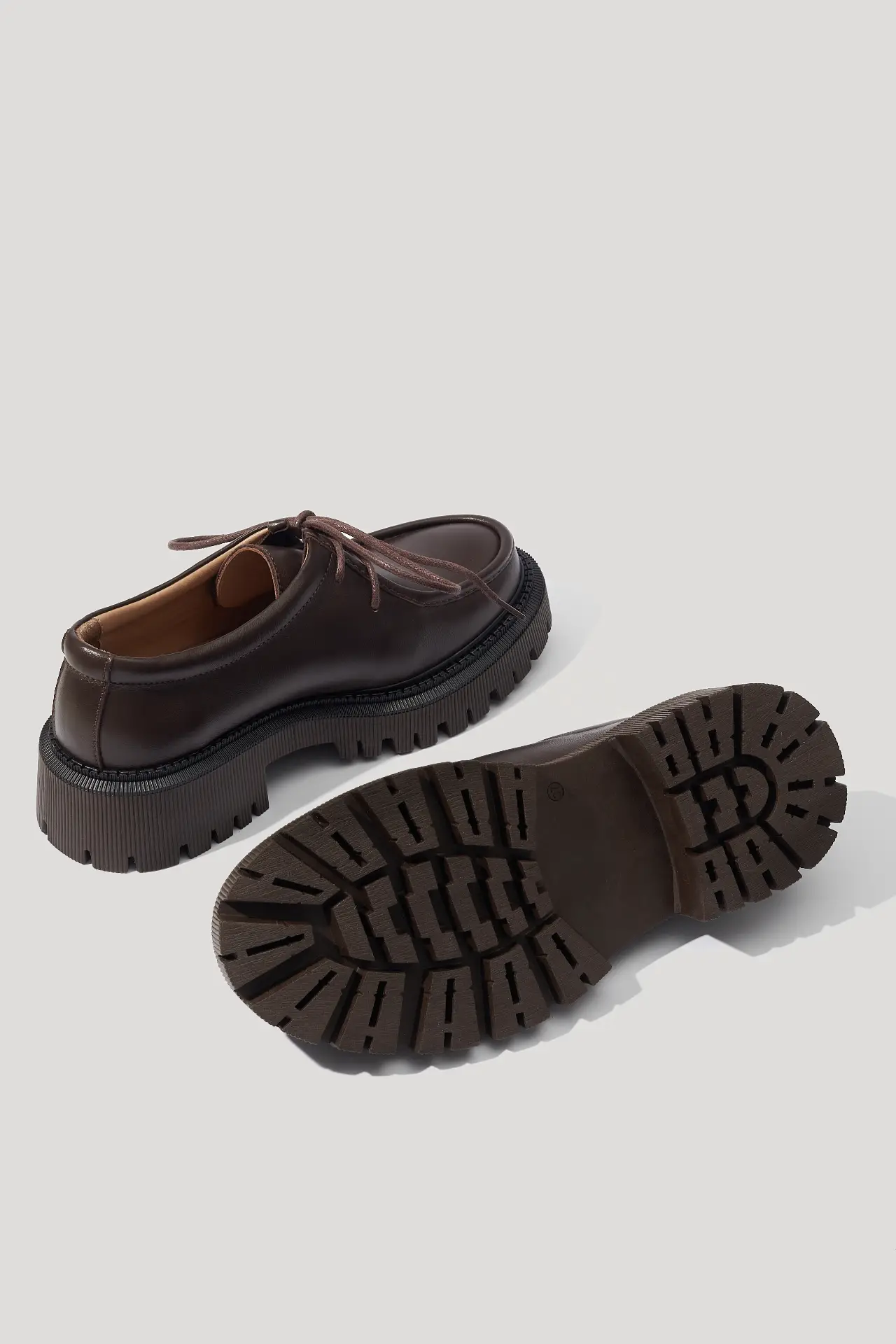 Лофери дербі жіночі шоколадні шкіряні