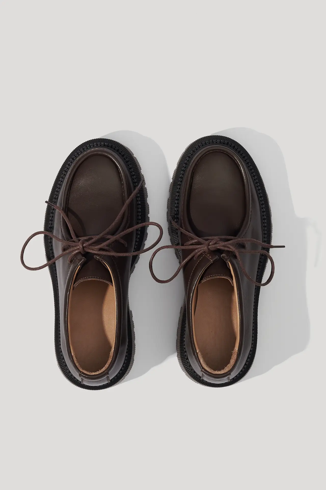 Лофери дербі жіночі шоколадні шкіряні
