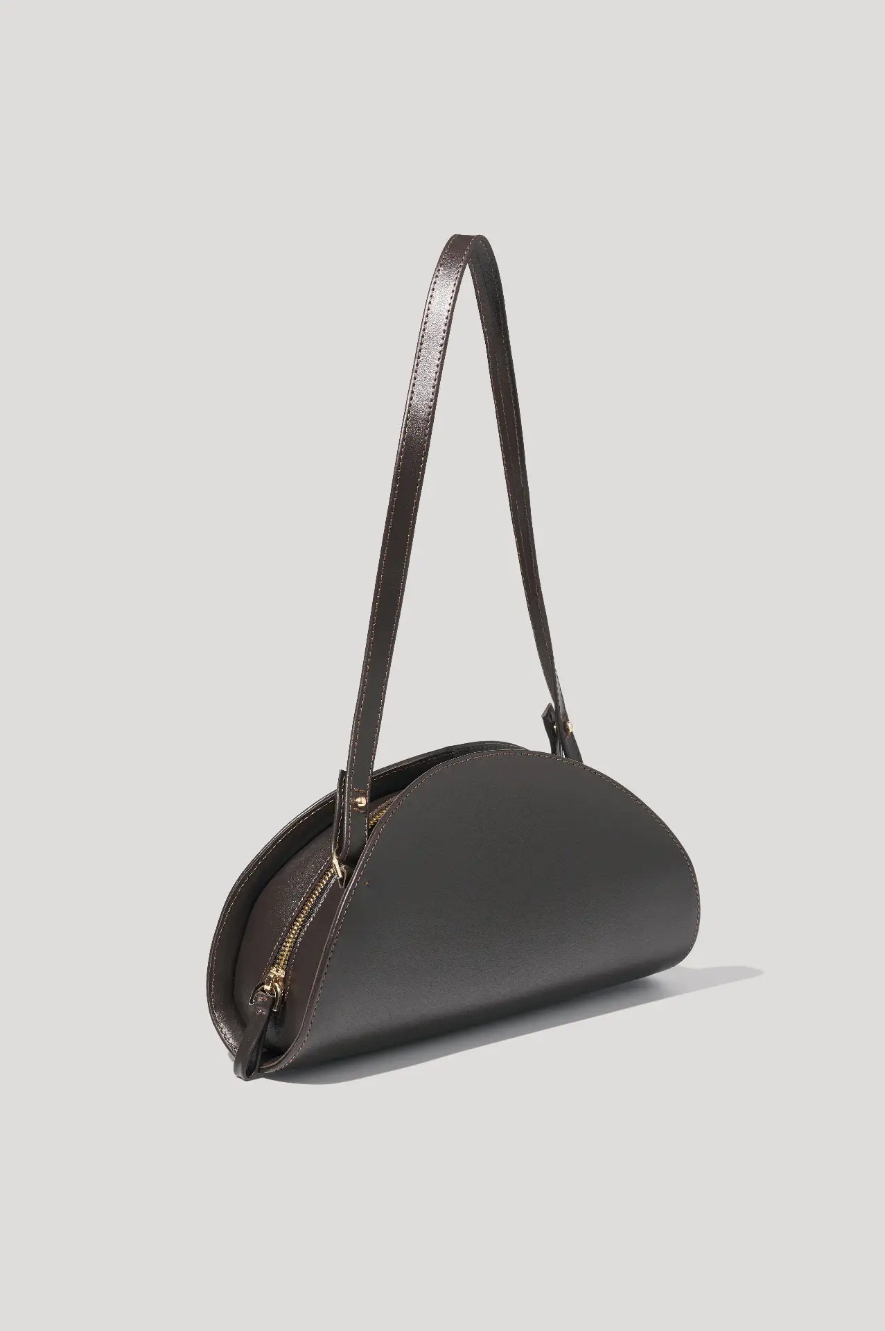 Сумка шоколадна шкіряна SELENE