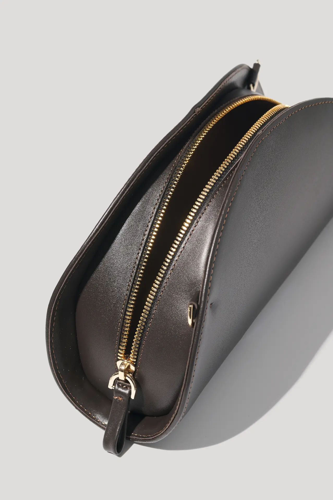 Сумка шоколадна шкіряна SELENE