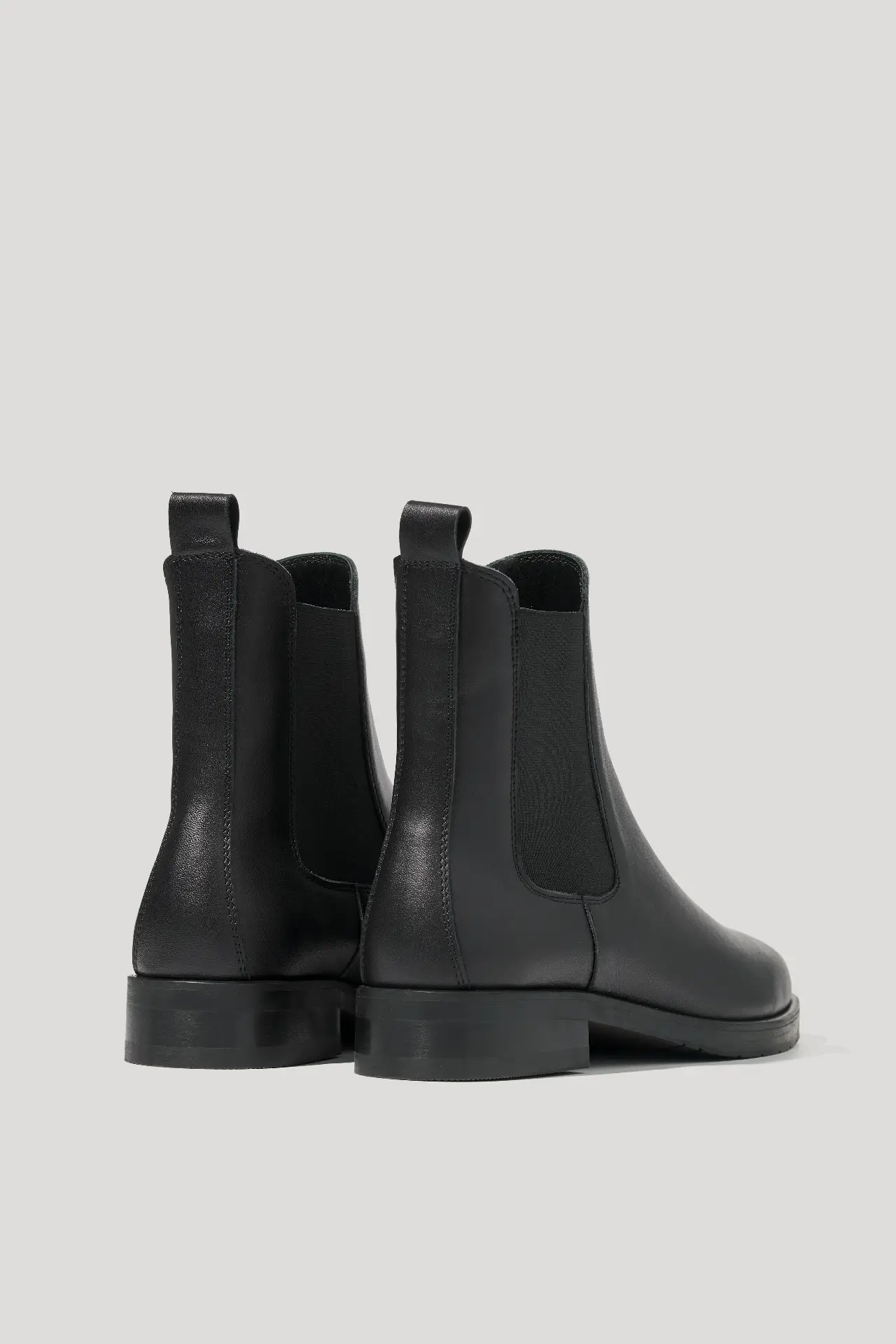 Черевики-челсі чорні шкіряні з флісом