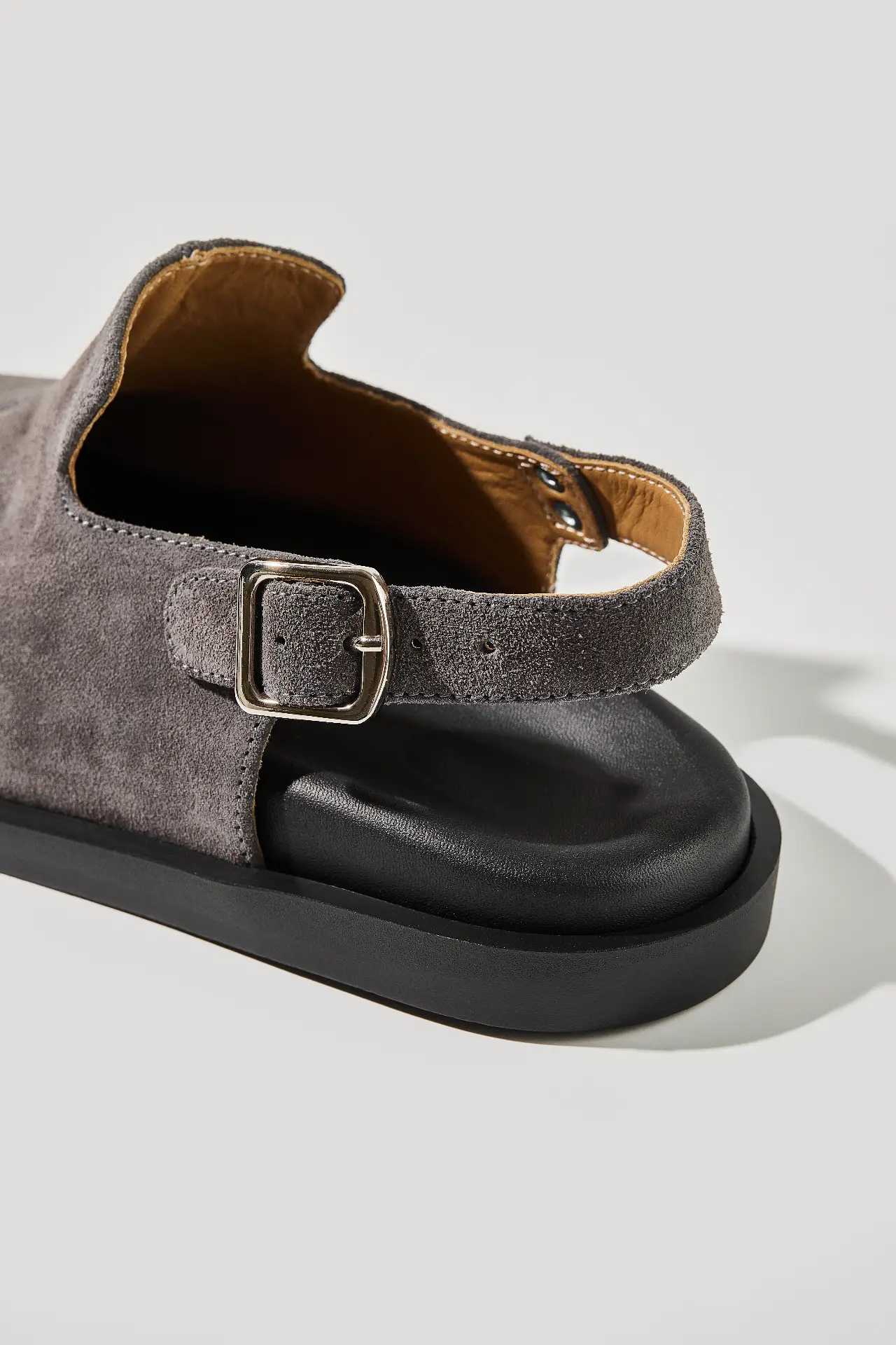 Клоги графітові замшеві