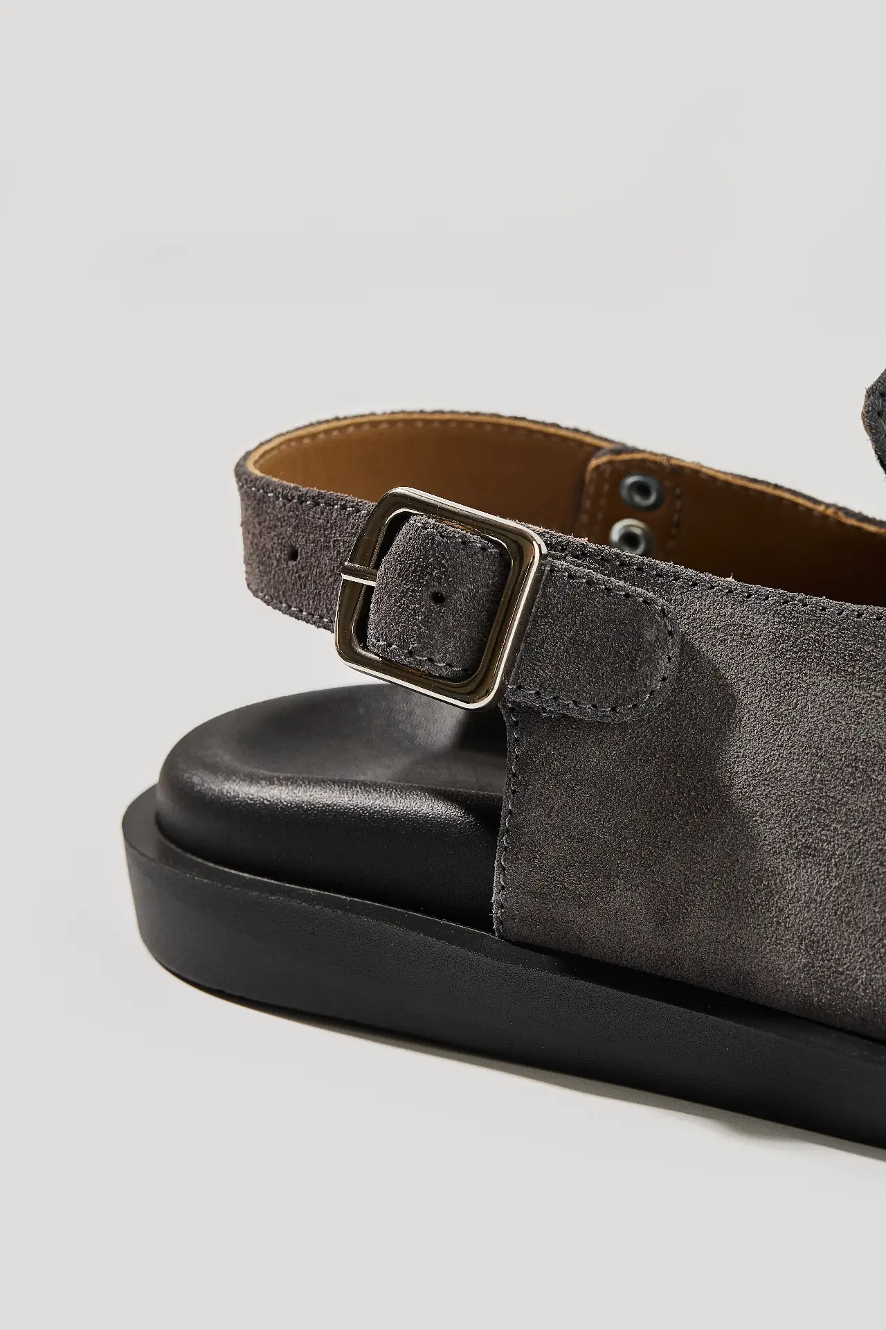 Клоги графітові замшеві