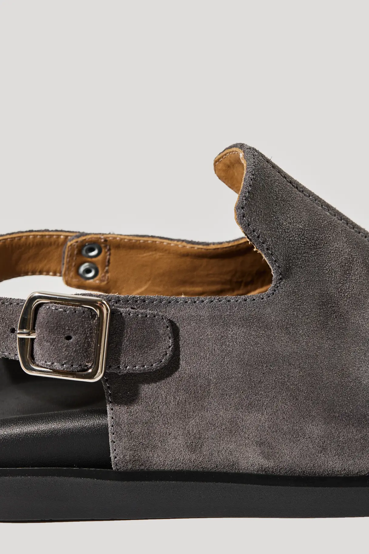 Клоги графітові замшеві