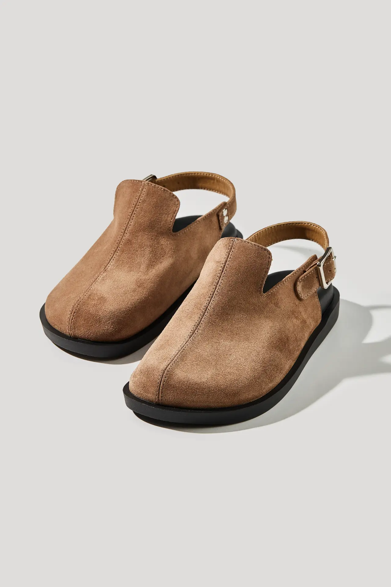 Клоги горіхові замшеві