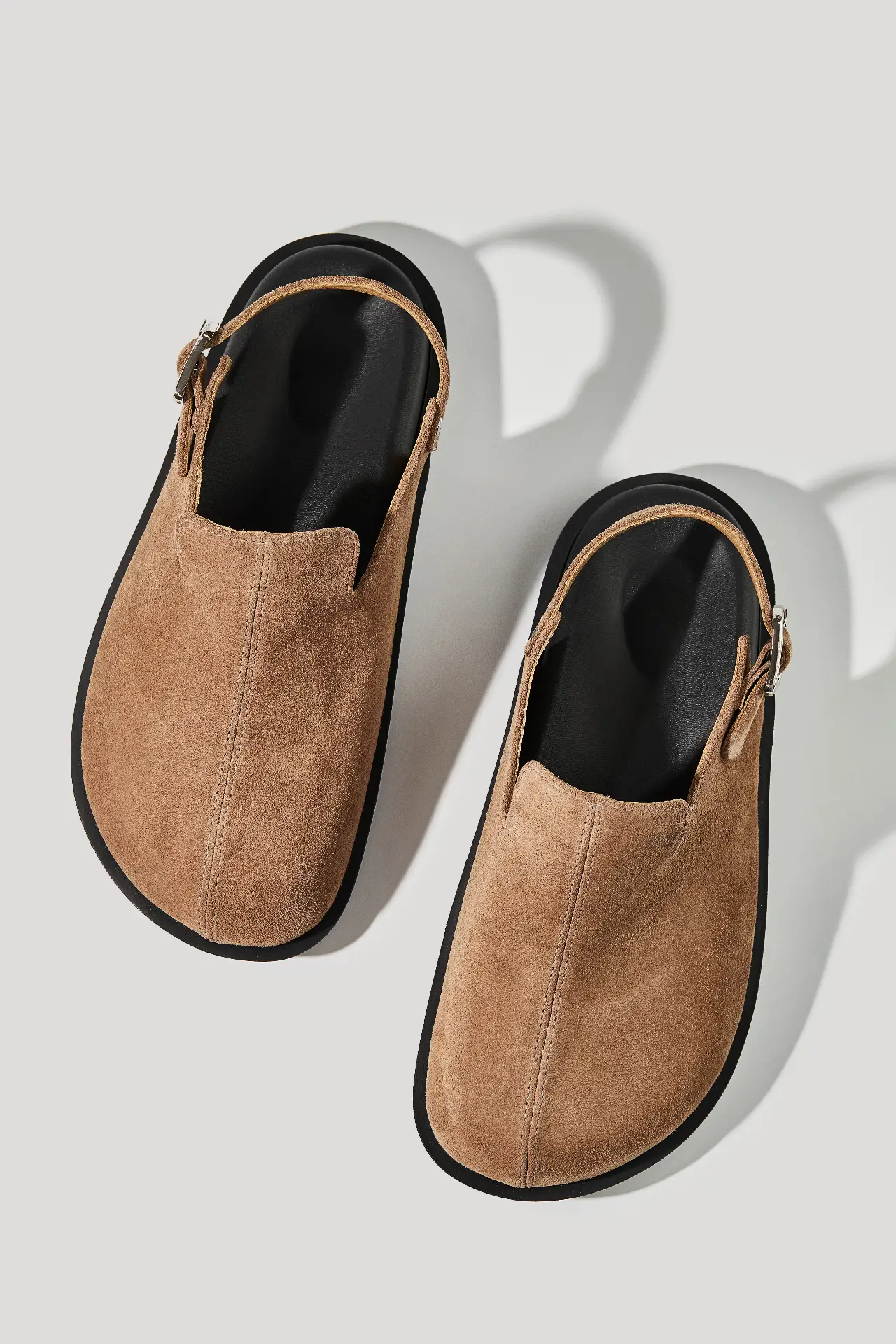 Клоги горіхові замшеві