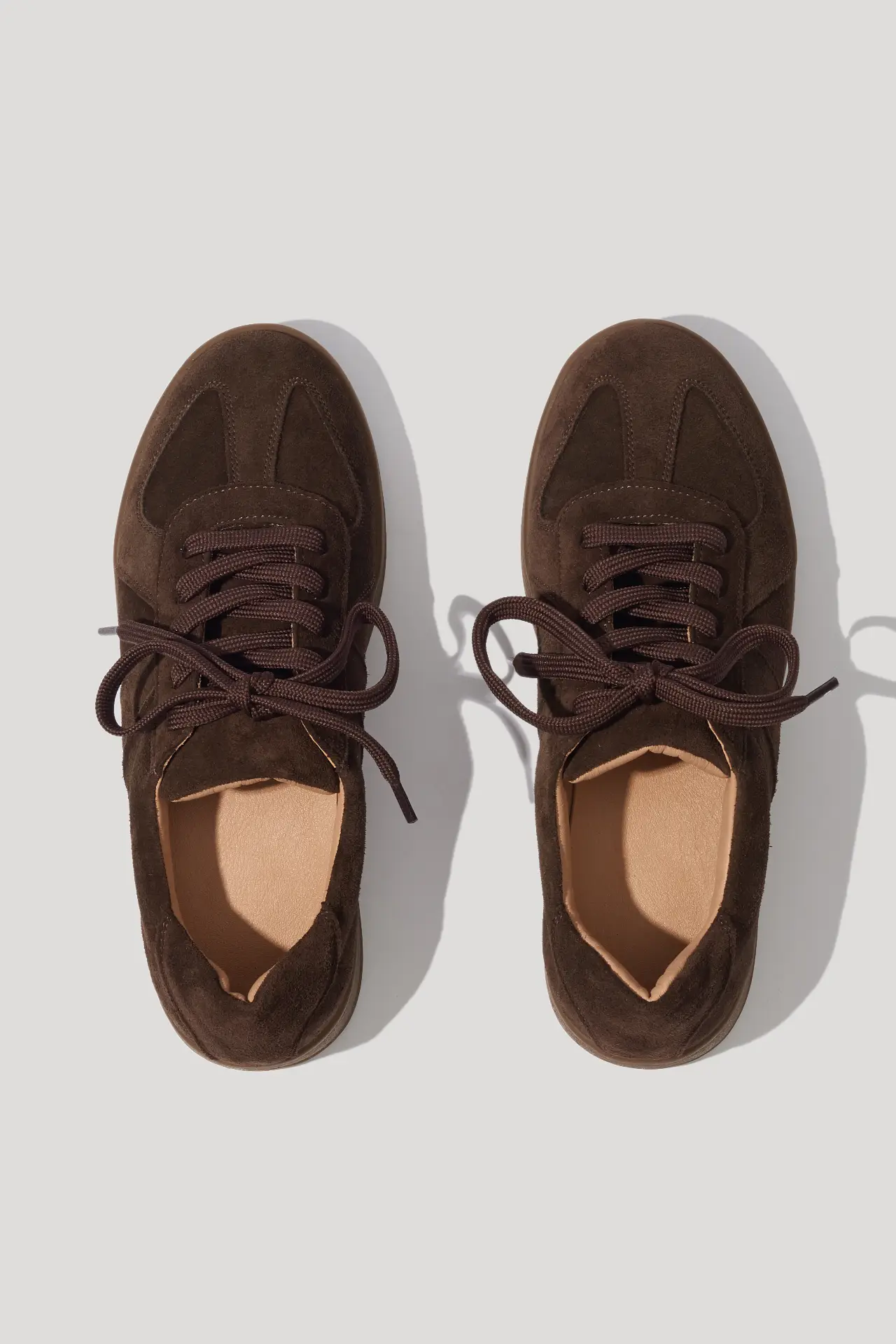 Кеди шоколадні замшеві базові