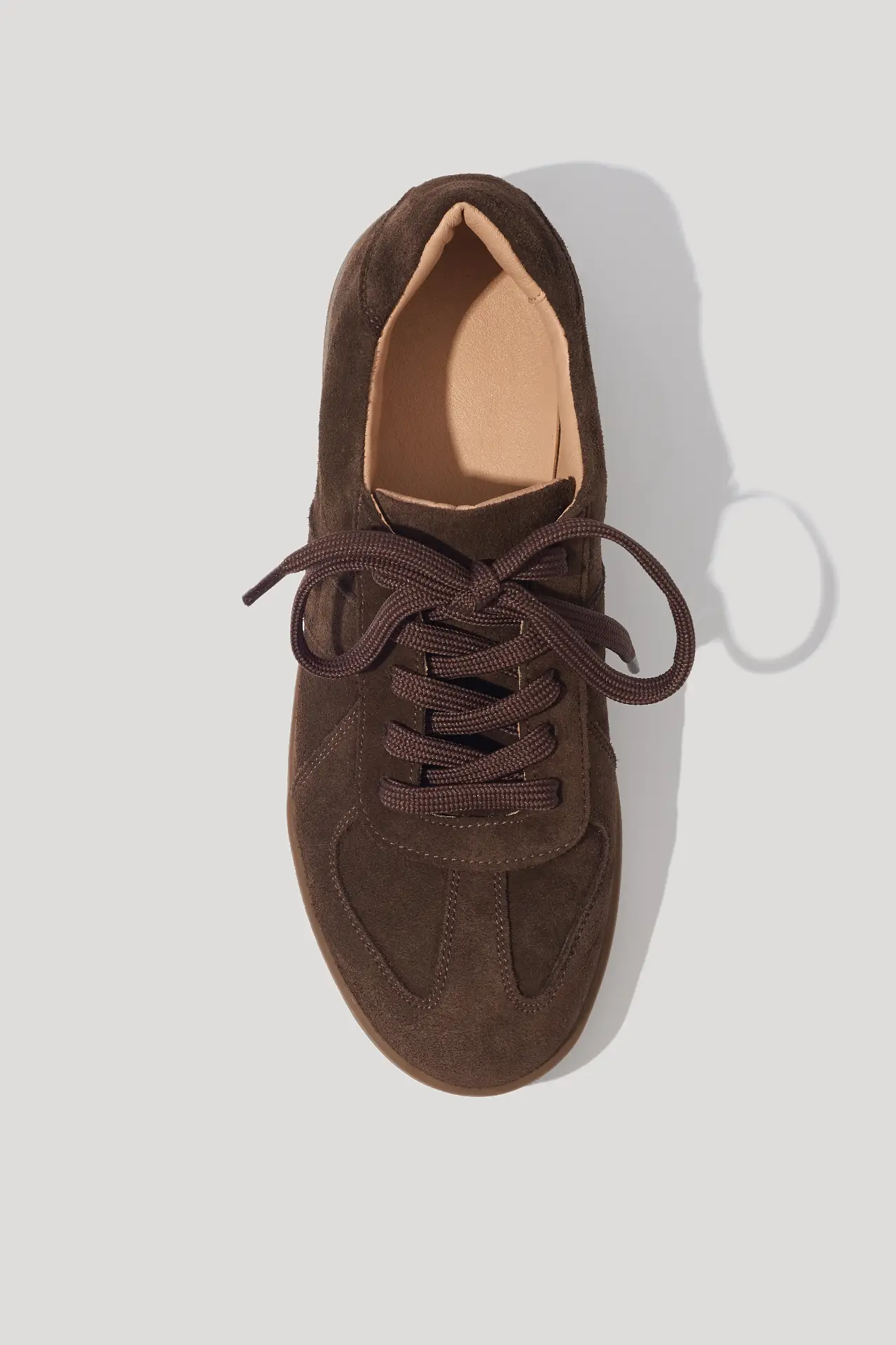 Кеди шоколадні замшеві базові