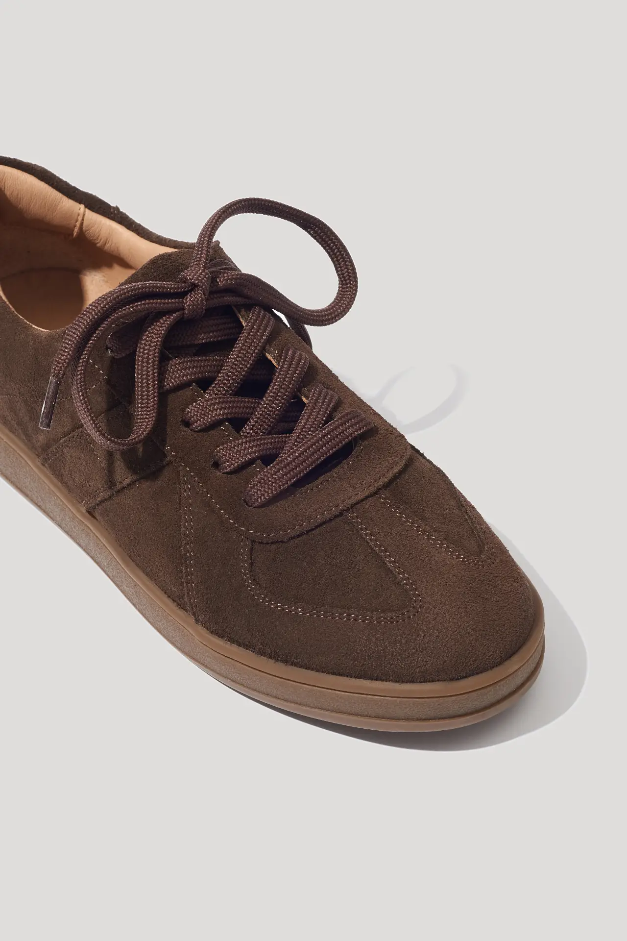 Кеди шоколадні замшеві базові