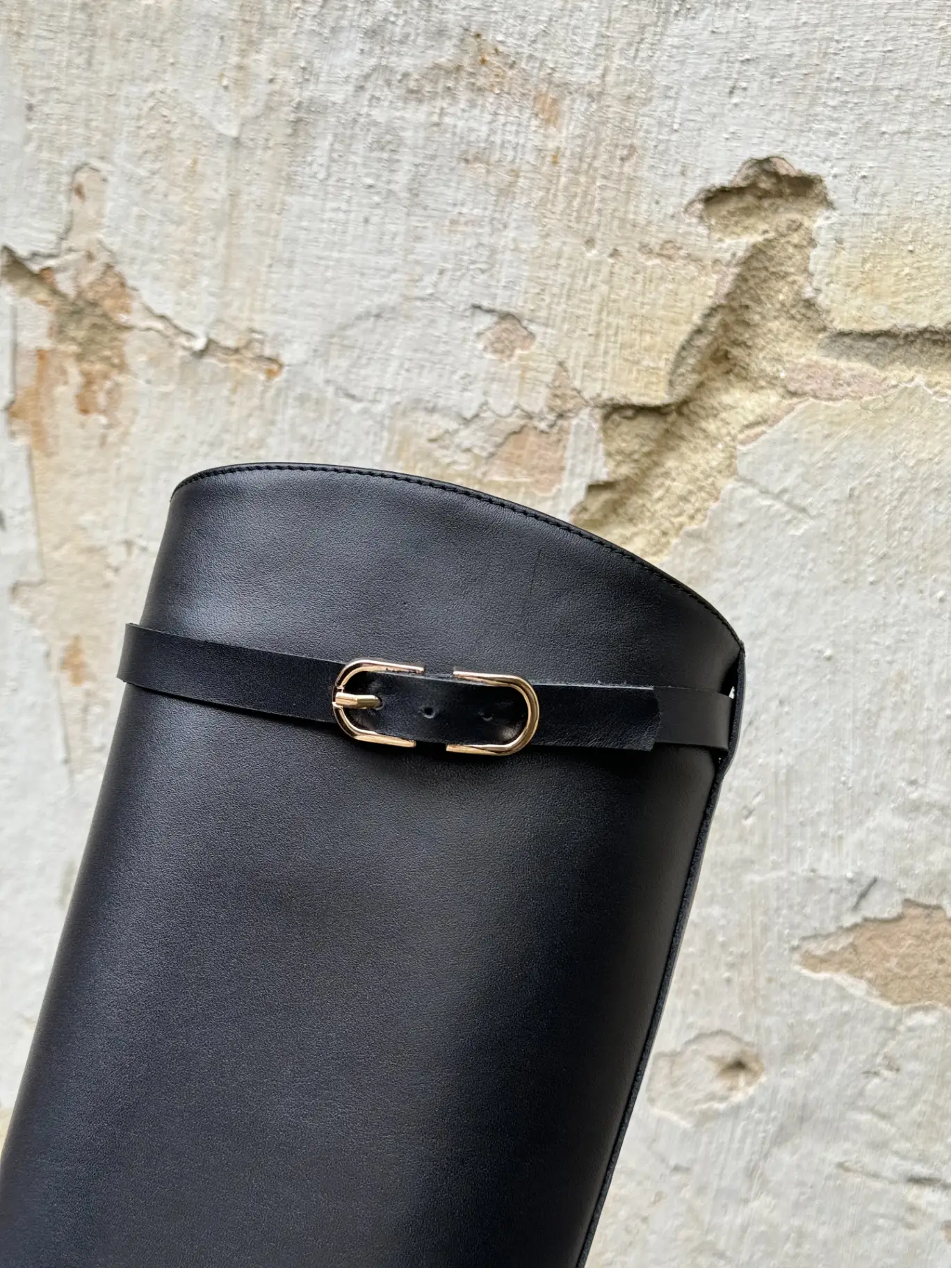 Чоботи в жокейському стилі шоколадні шкіряні з флісом