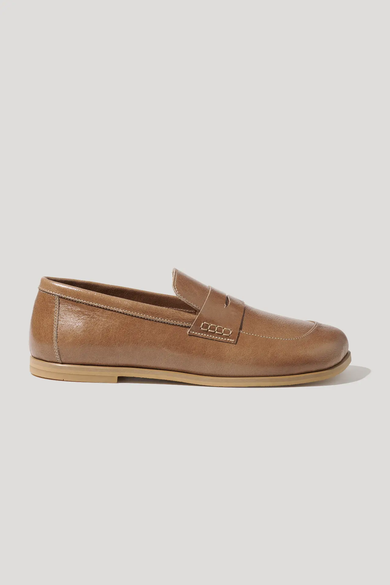 Лофери капучинові шкіряні з анатомічним мисом