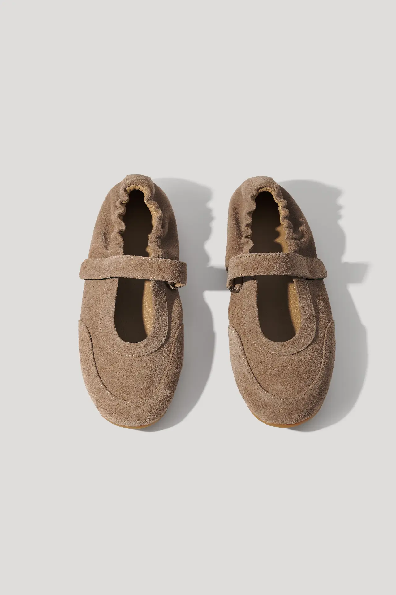 Спортивні балетки горіхові замшеві