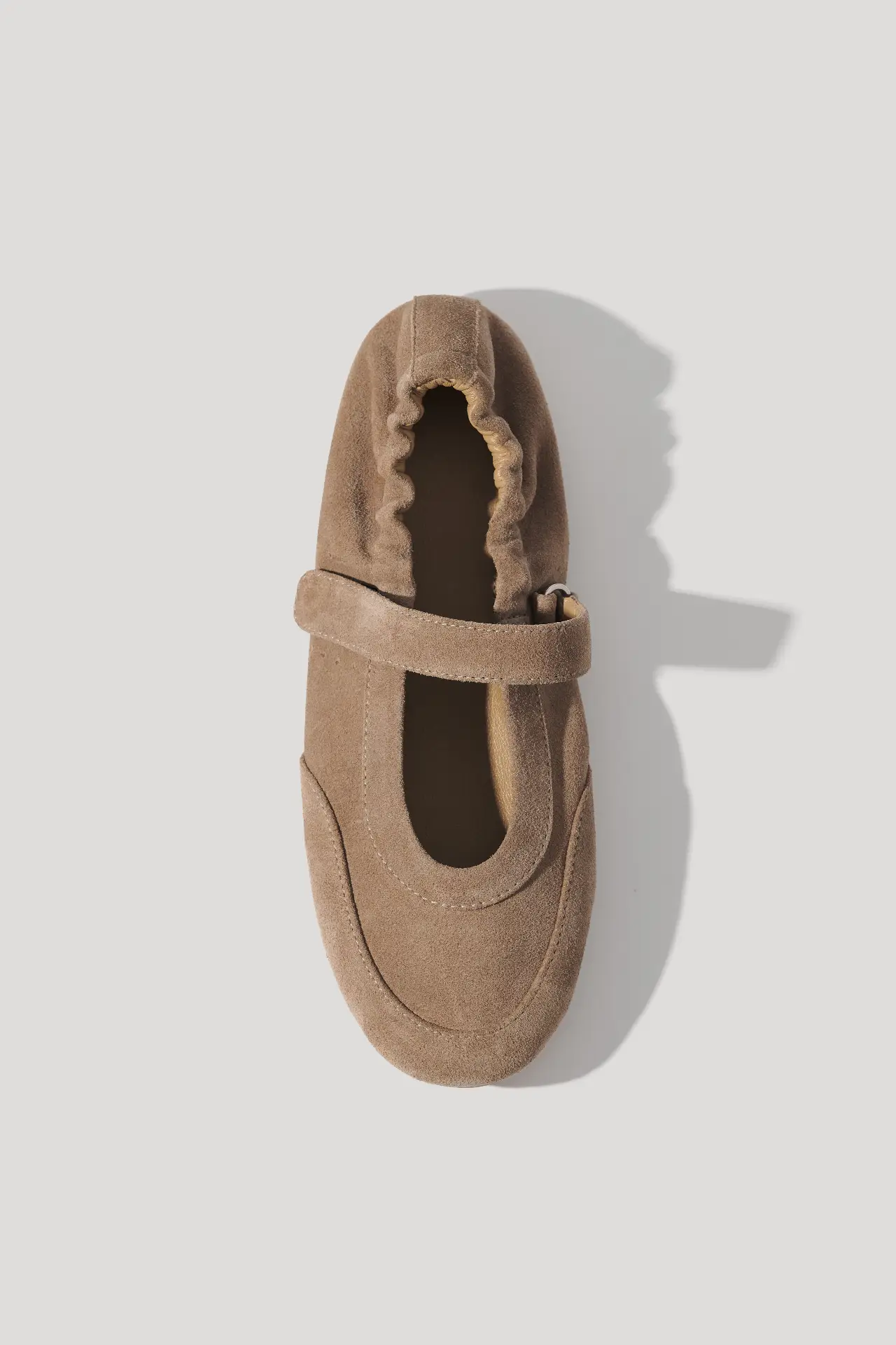 Спортивні балетки горіхові замшеві