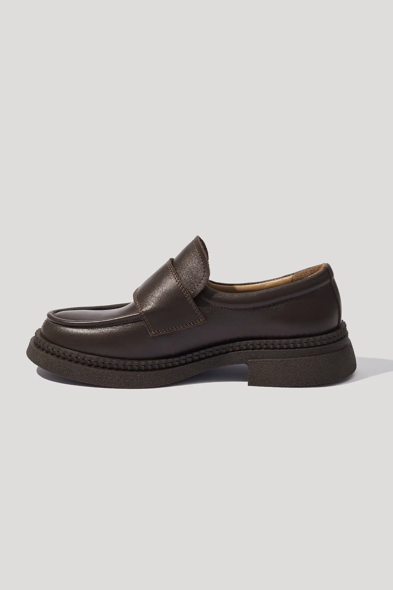 Лофери класичні шоколадні шкіряні