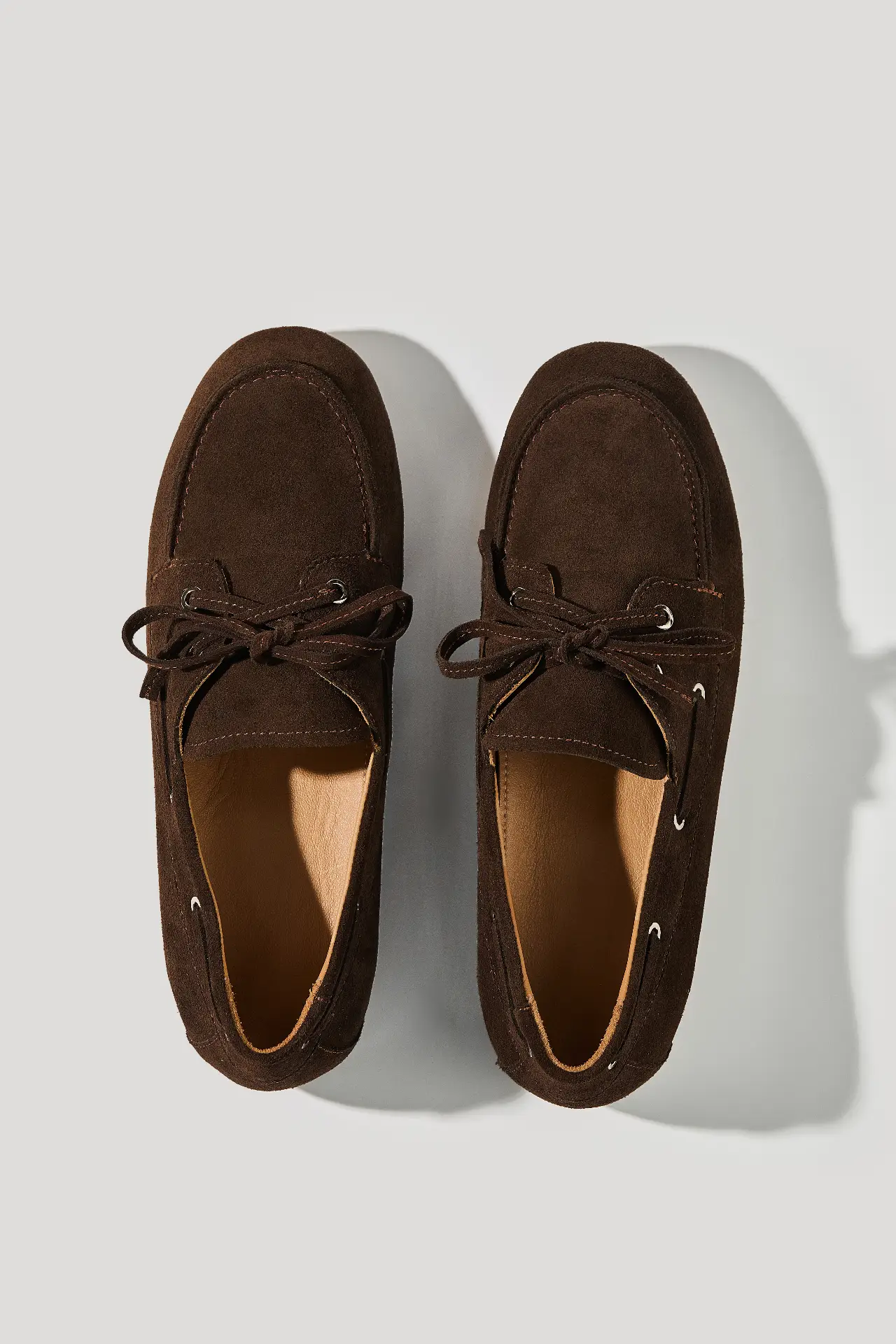 Топсайдери шоколадні замшеві