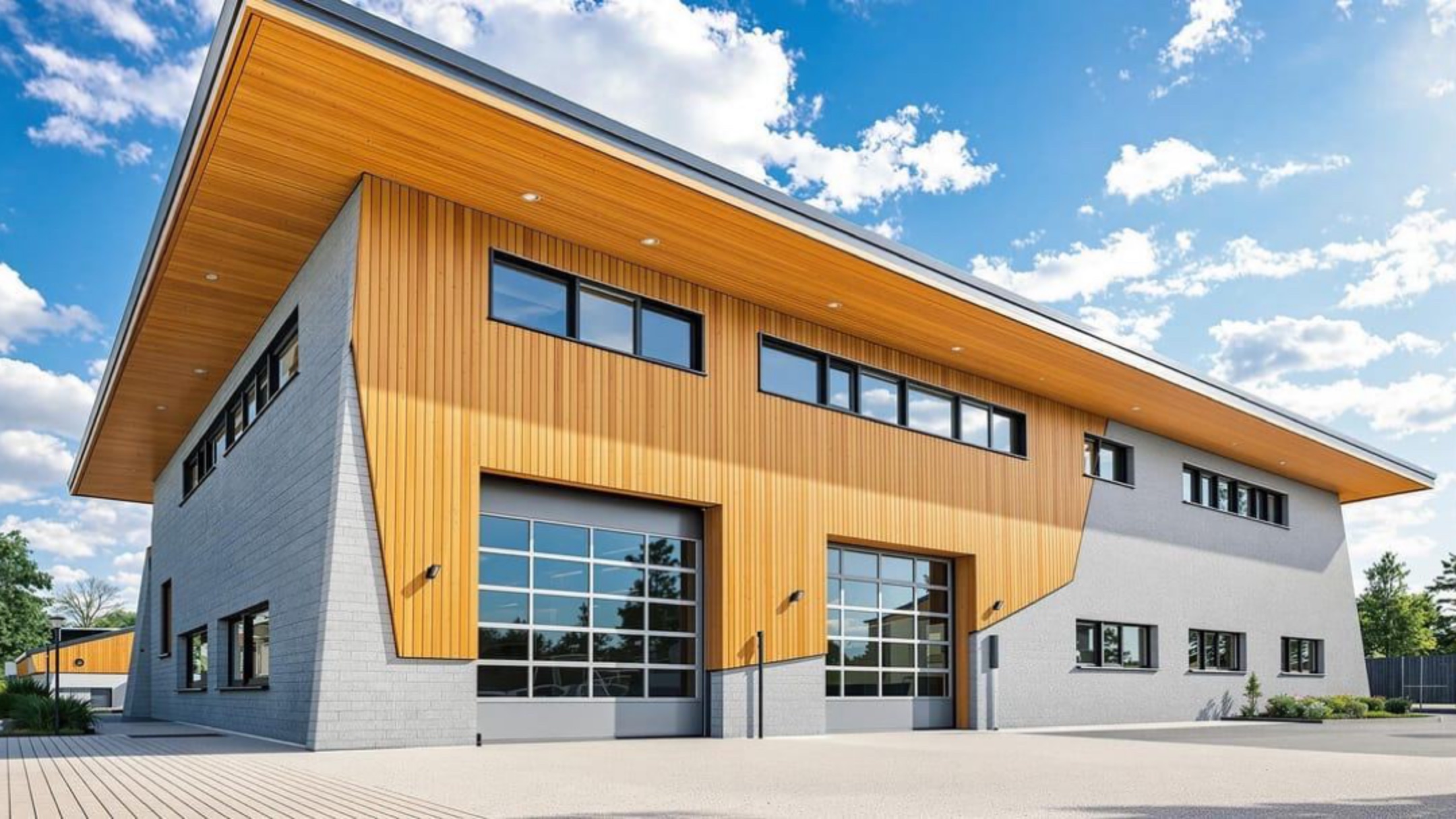 Neubau Feuerwehrgerätehaus mit Gemeinschaftshaus Pölitz – Projektvisual