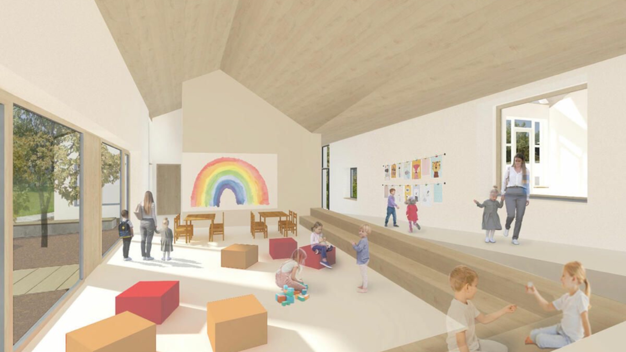 Erweiterung Kindertagesstätte Abbehausen Nordenham – Projektvisual