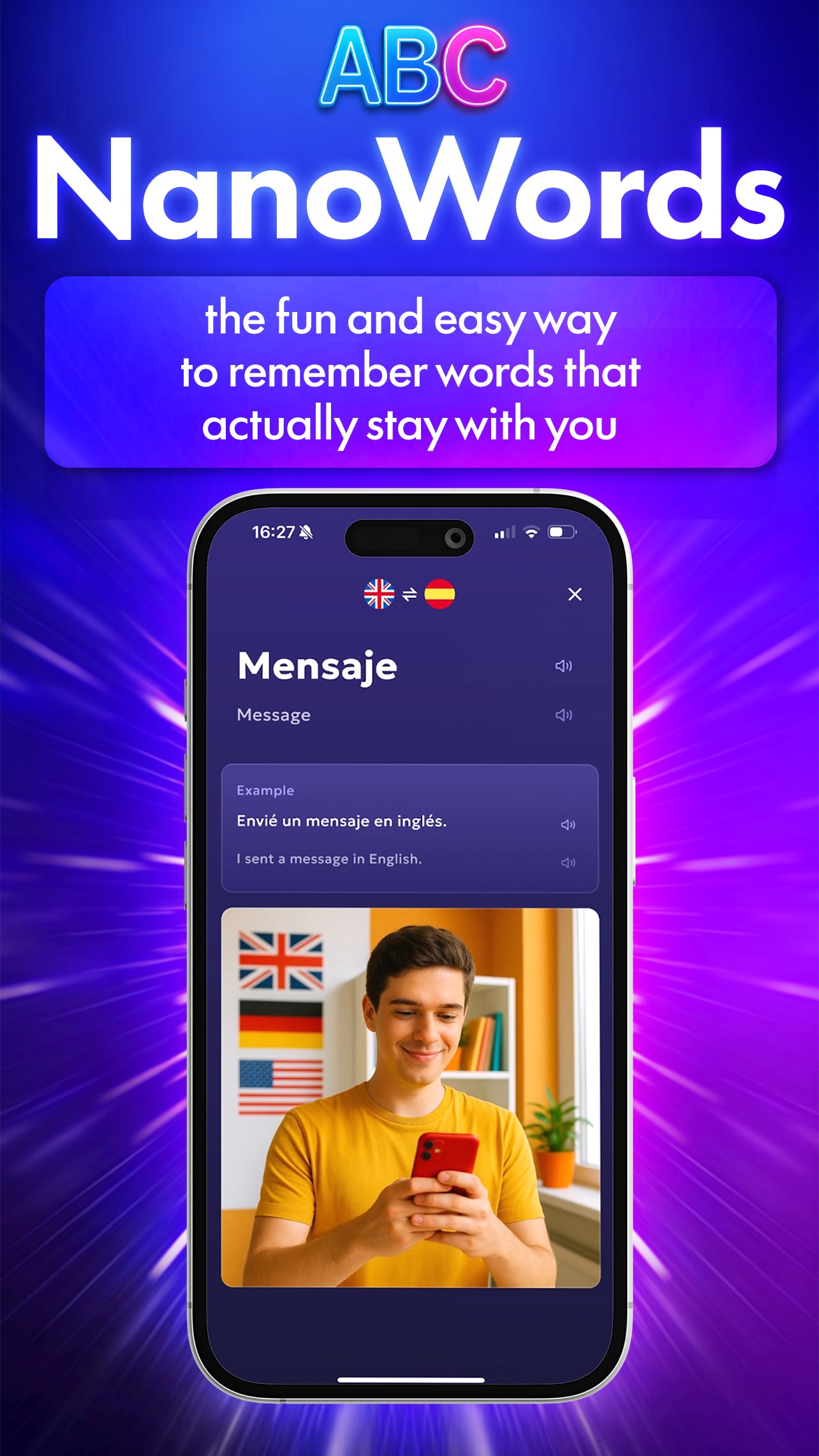 NanoWords App Screenshot