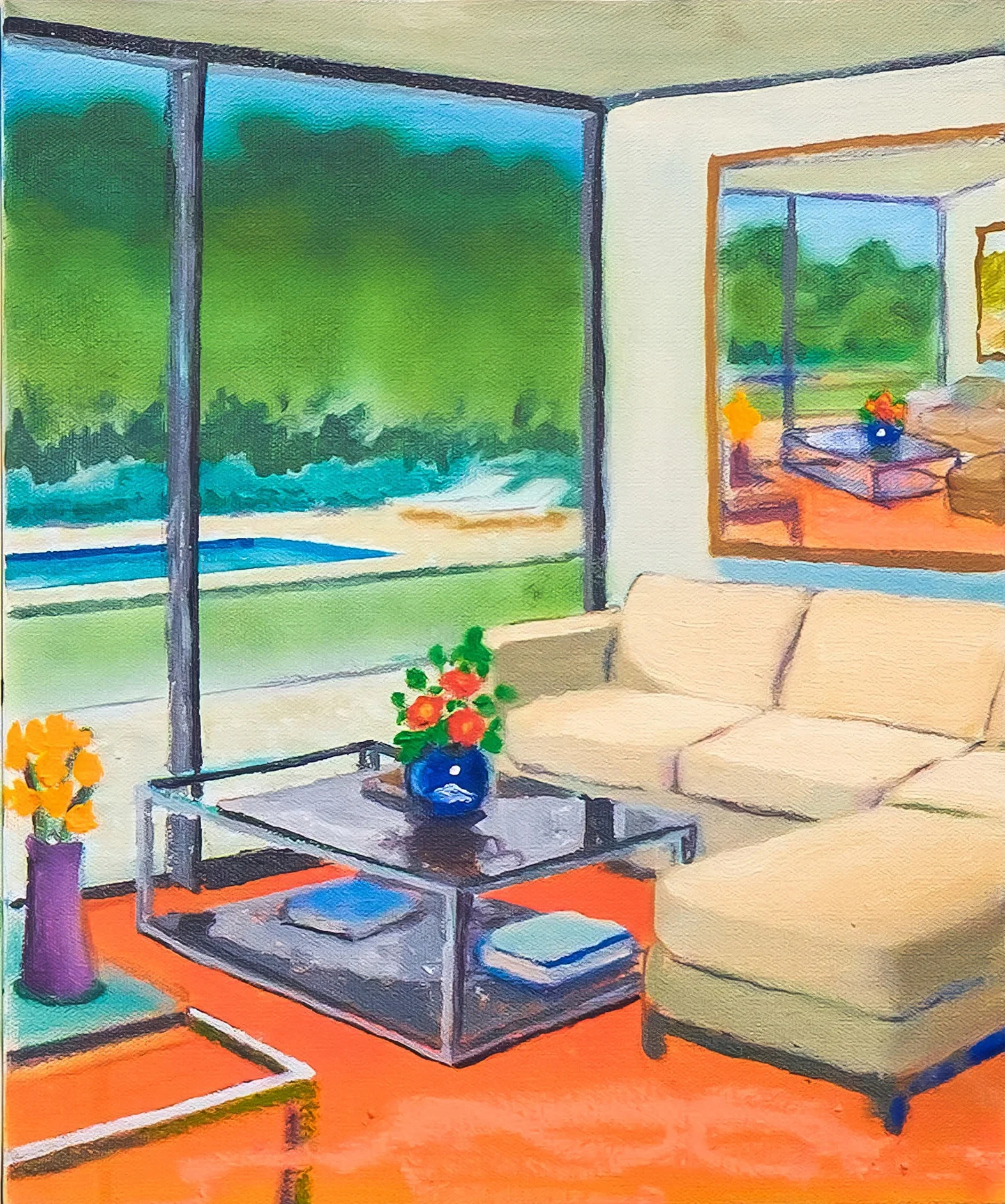 Interior con espejo