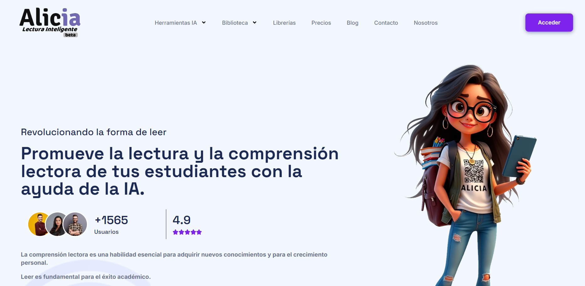 Banner Alicia Lectura