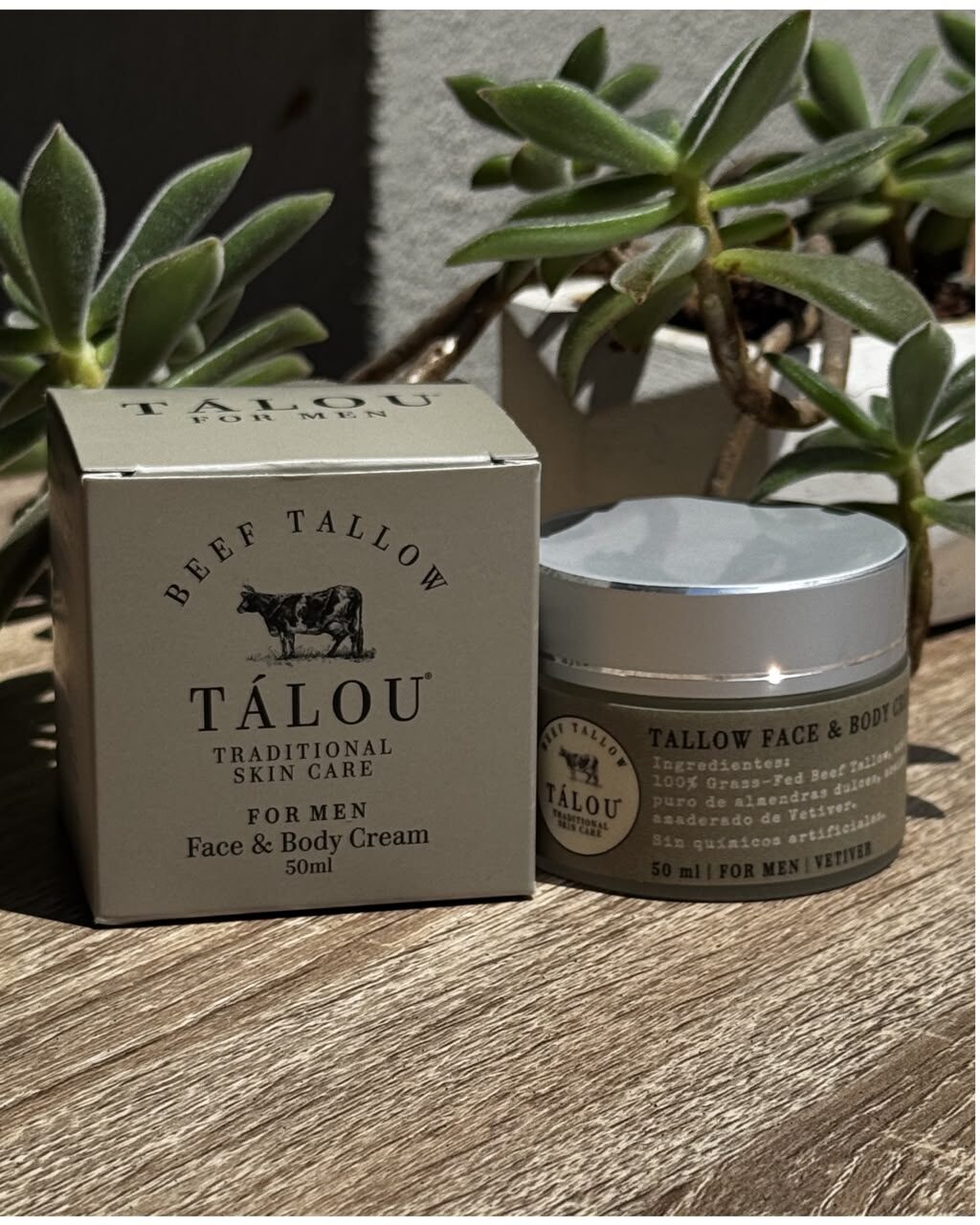 Tallow Face Cream - Vetiver (Hombre), de Tálou