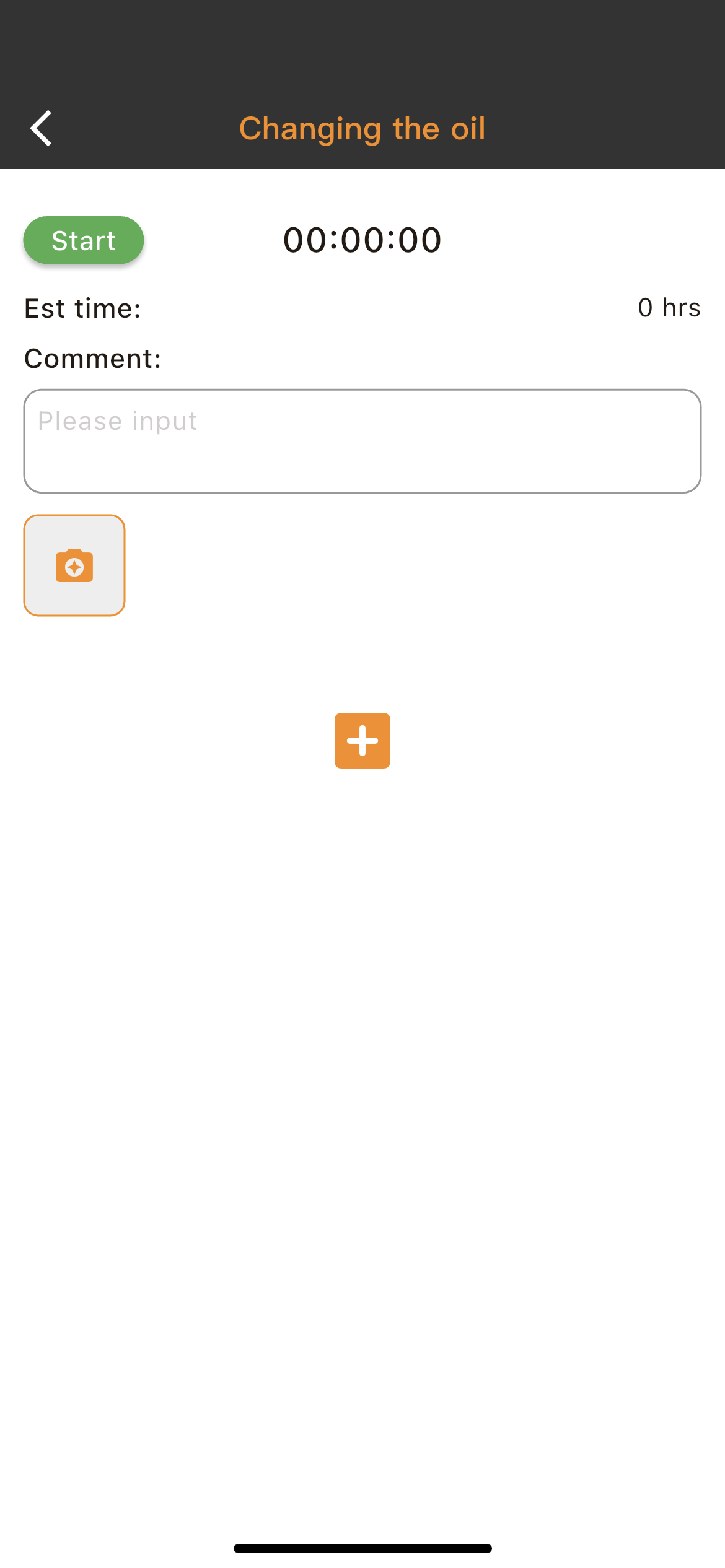 Manual task without checklist