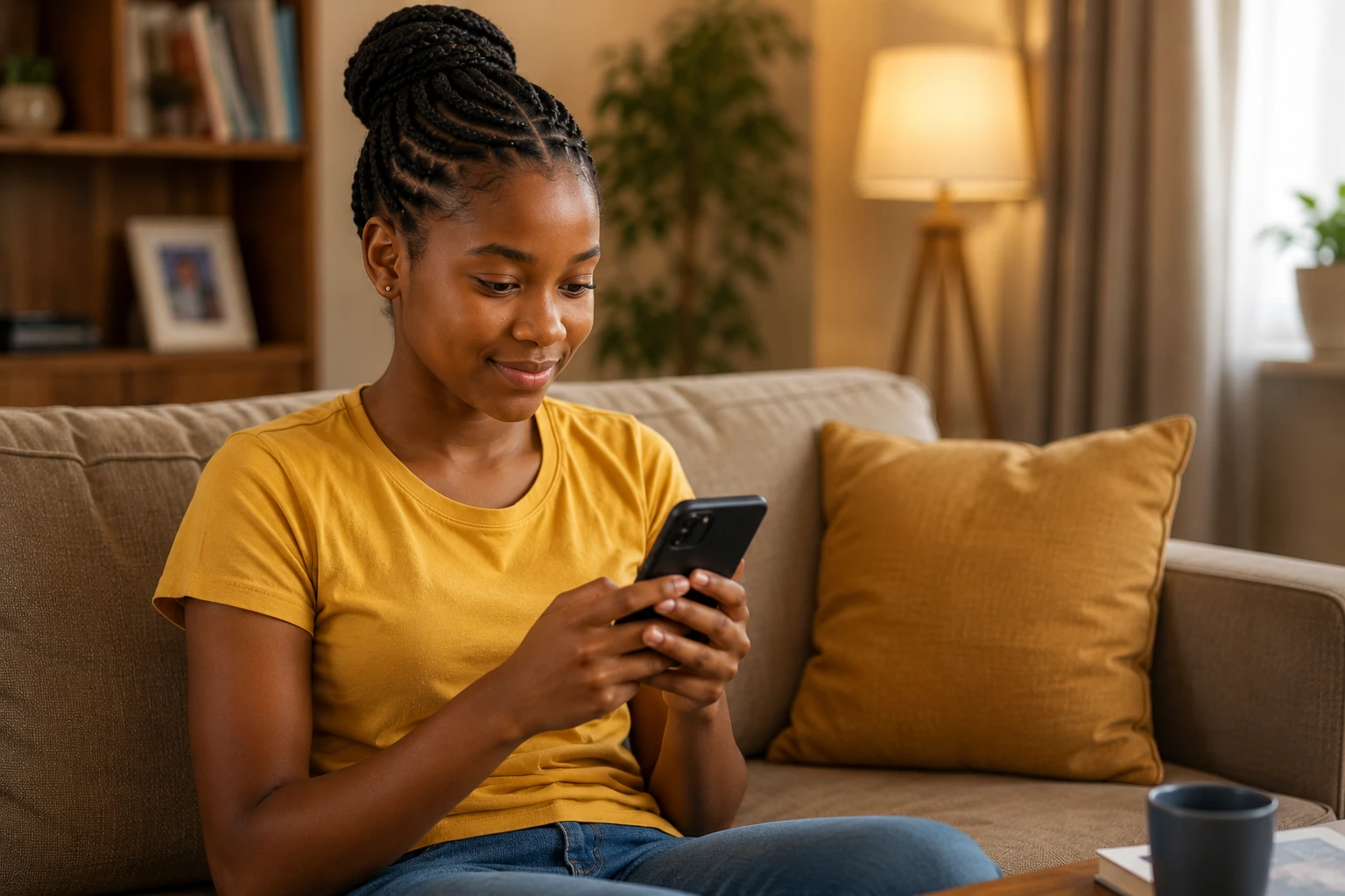 Parent receiving a notification