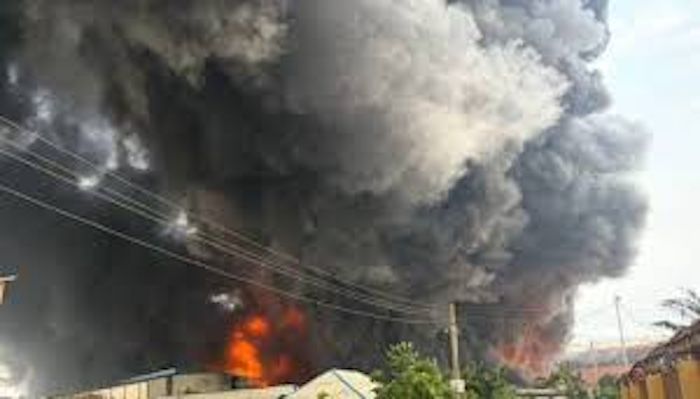 Gas Cylinder Explosion and Fire Incident at Free Trade Zone (OGFTZ) - Nigeria