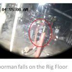[1] Floorman hit by swinging pipe
