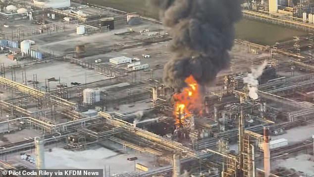 Explosion and Fire at Valero Port Arthur Oil Refinery, Texas