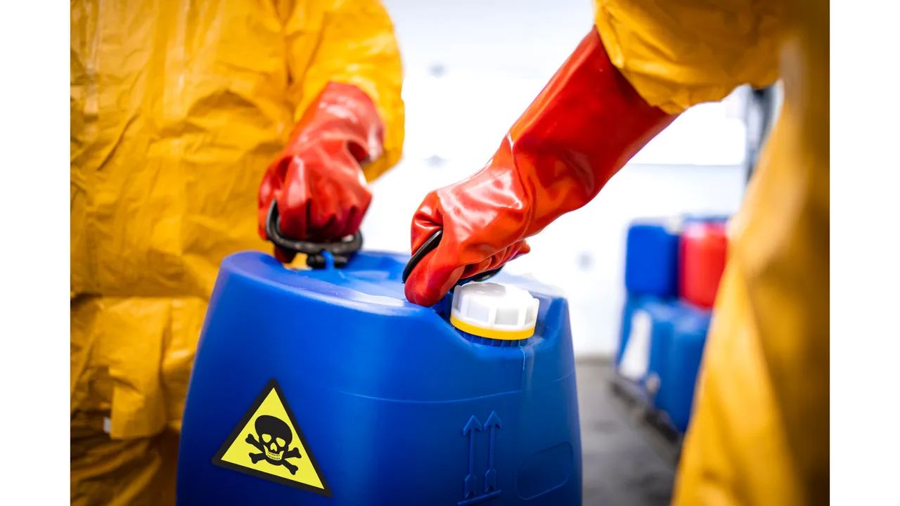 Chemical release – repeated leaks (KOH and HF)