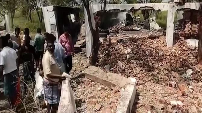 Massive Explosion at Licensed Firecracker Factory in Kattanarpatti, Virudhunagar