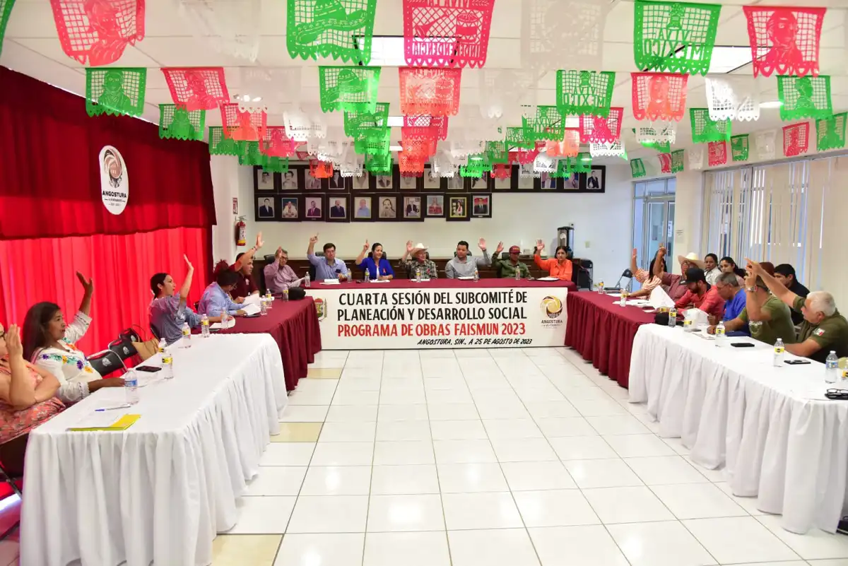 Reajusta Subcomité de Planeación y Desarrollo Social de Angostura programa de obras del Faismun 2023