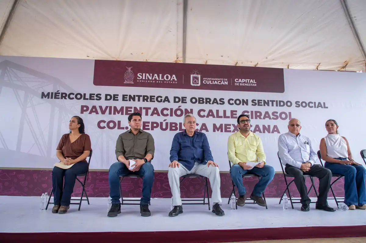 Inauguran pavimentación de calles en las colonias República Mexicana y Vista Hermosa