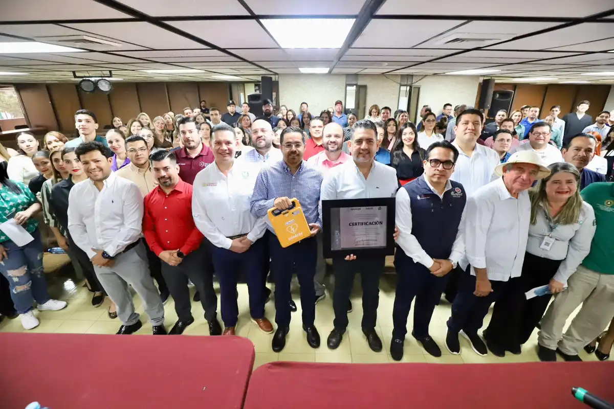 Certifican como Espacio Cardioprotegido a la Unidad Administrativa del Palacio de Gobierno en Sinaloa
