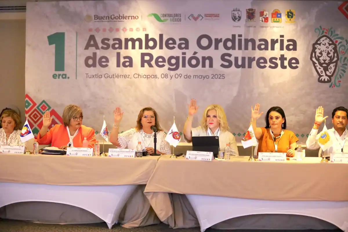 Contralorías estatales refuerzan combate a la desigualdad en Asamblea Regional en Chiapas